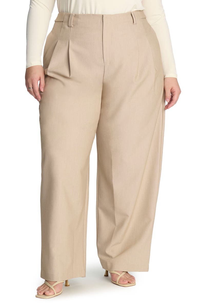 ELOQUII Tab Waist Pants, Main, color, 