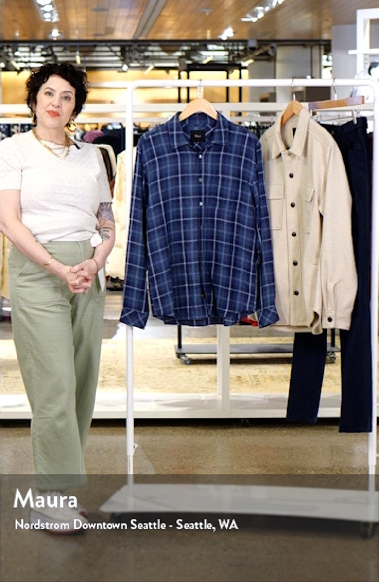 Havana Plaid Linen Button-Up Shirt, sales video thumbnail