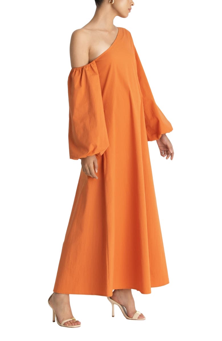 DIARRABLU Niva Dress, Alternate, color, Solid Orange