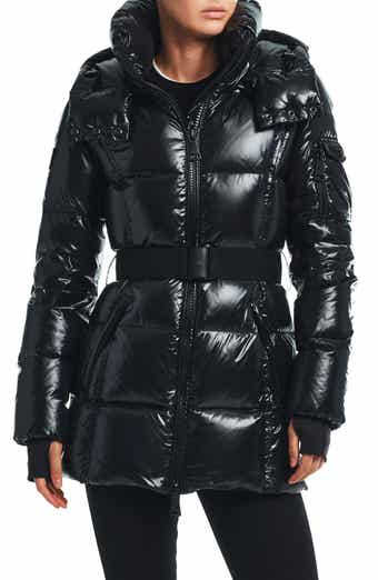 SAM. Savannah Water Resistant Quilted Down Puffer Coat with Removable Hood Nordstrom