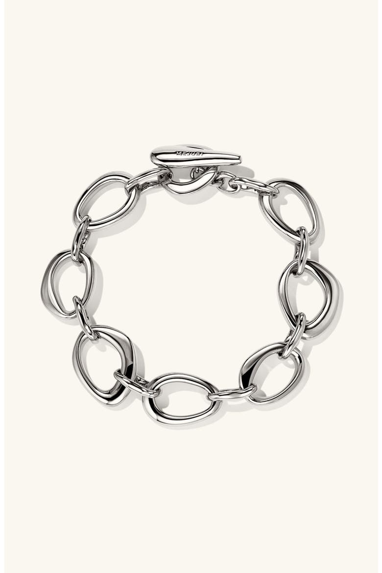 Dôme Ripple Chain Bracelet, Alternate, color, Sterling Silver