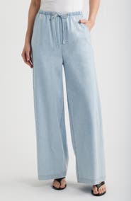 FRAME The Offshore Wide Leg Drawstring Pants