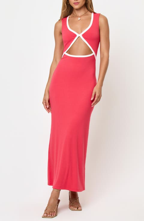 Steph Cutout Cover-Up Midi Dress