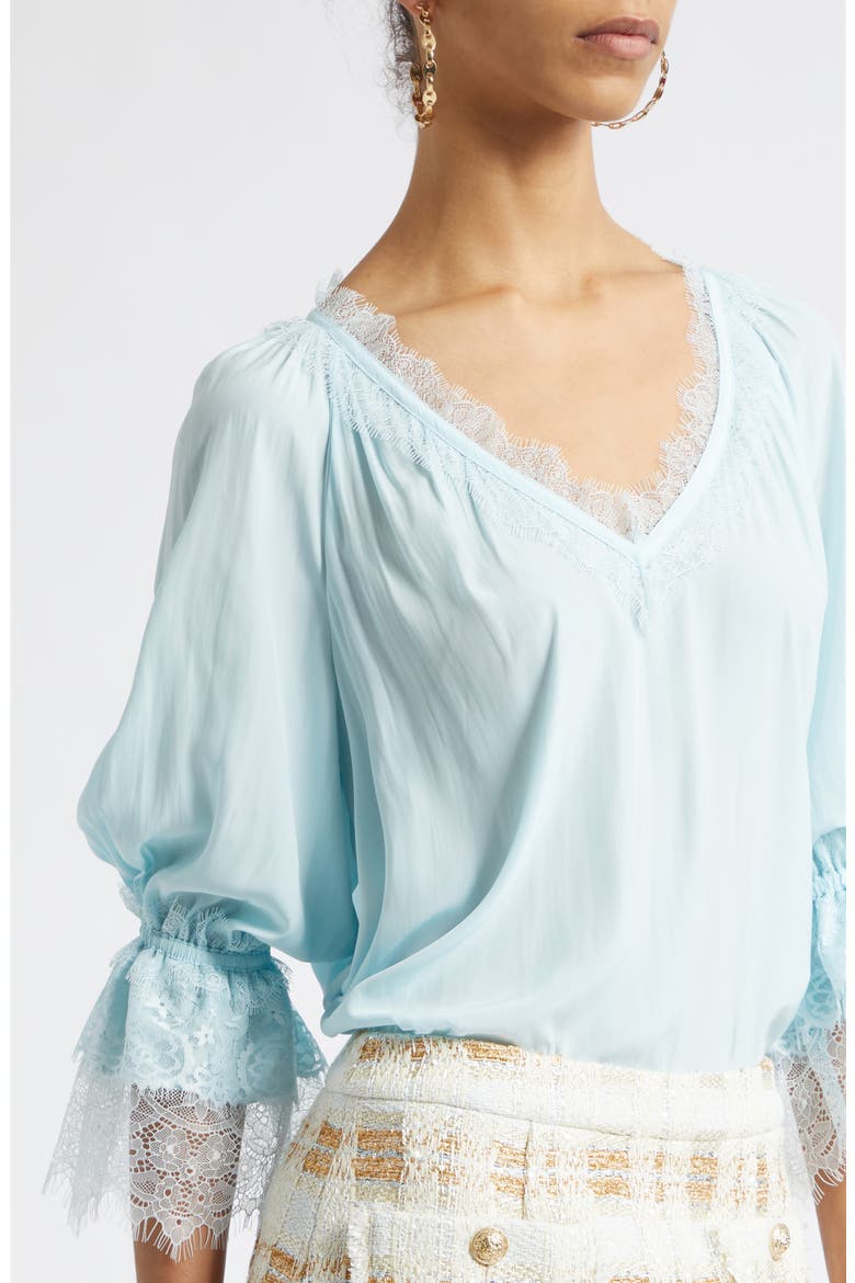 Lilah Lace Trim Top, Alternate, color, BLUE BREEZE