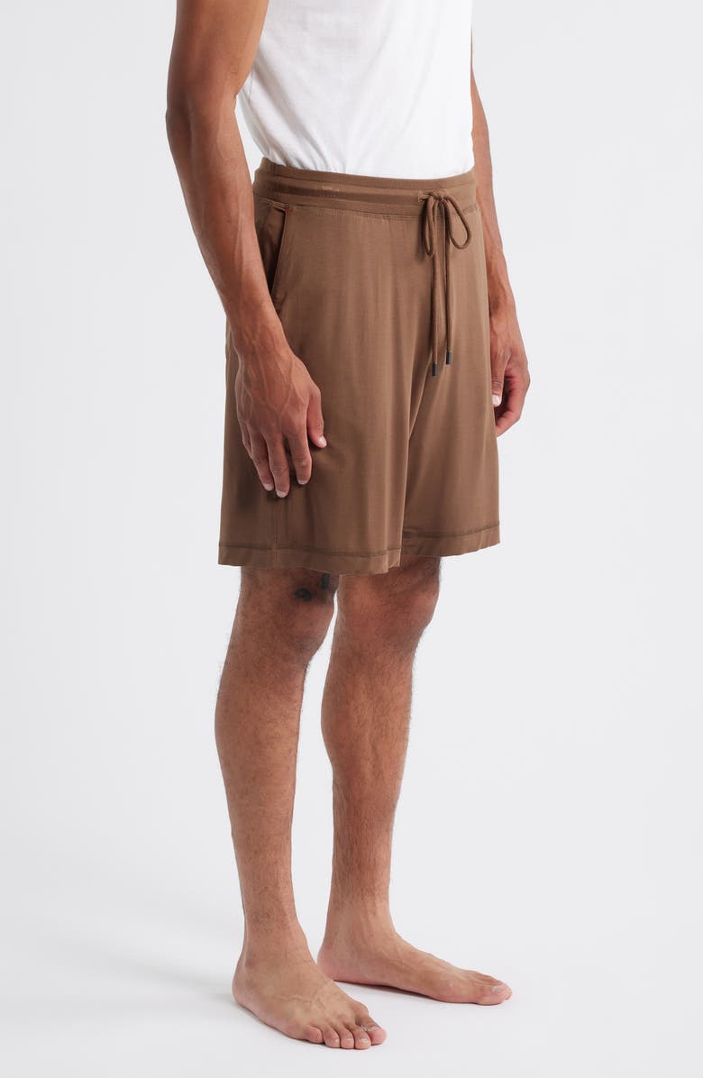 Daniel Buchler Stretch Modal & Silk Blend Pajama Shorts, Alternate, color, Chestnut