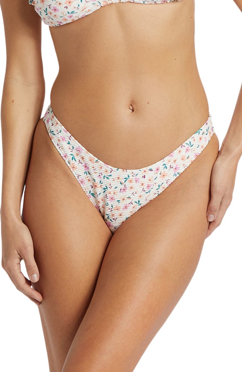 Billabong Stuck on You Tanlines Bikini Bottoms, Alternate, color, Multi