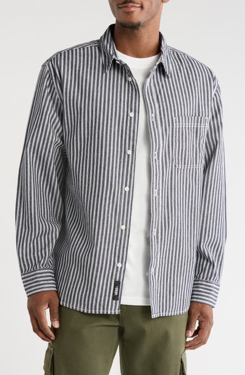 Lawson Stripe Cotton Button-Up Shirt