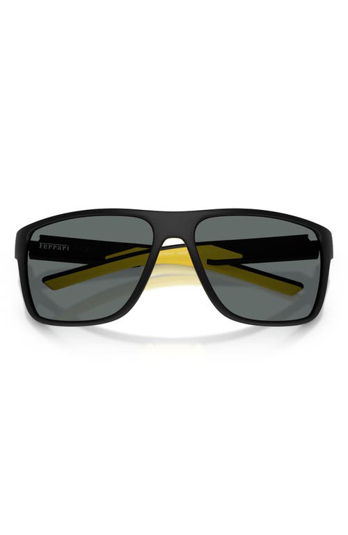 Scuderia Ferrari 63mm Polarized Pillow Sunglasses In Black