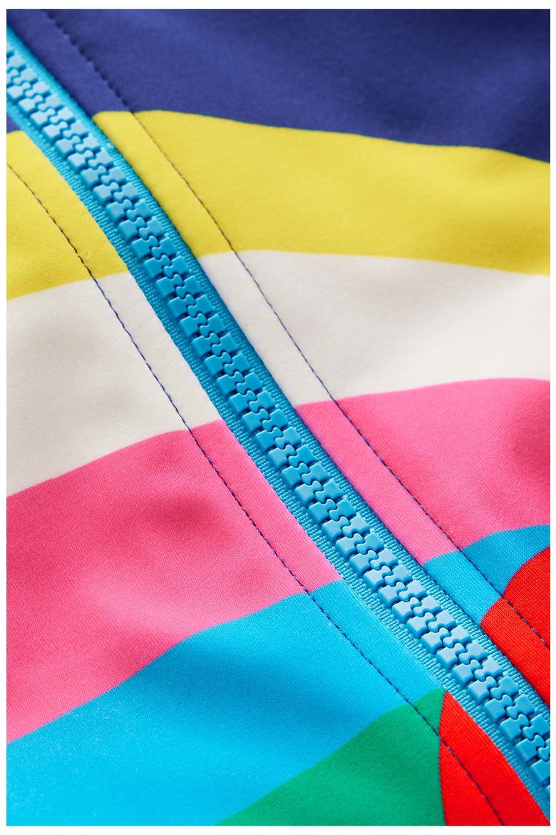 Kids' Long Sleeve One-Piece Swimsuit, Alternate, color, RAINBOW HEART