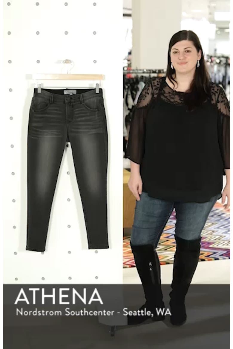 Ab-Solution Ankle Skinny Stretch Jeans (Nordstrom Exclusive) video