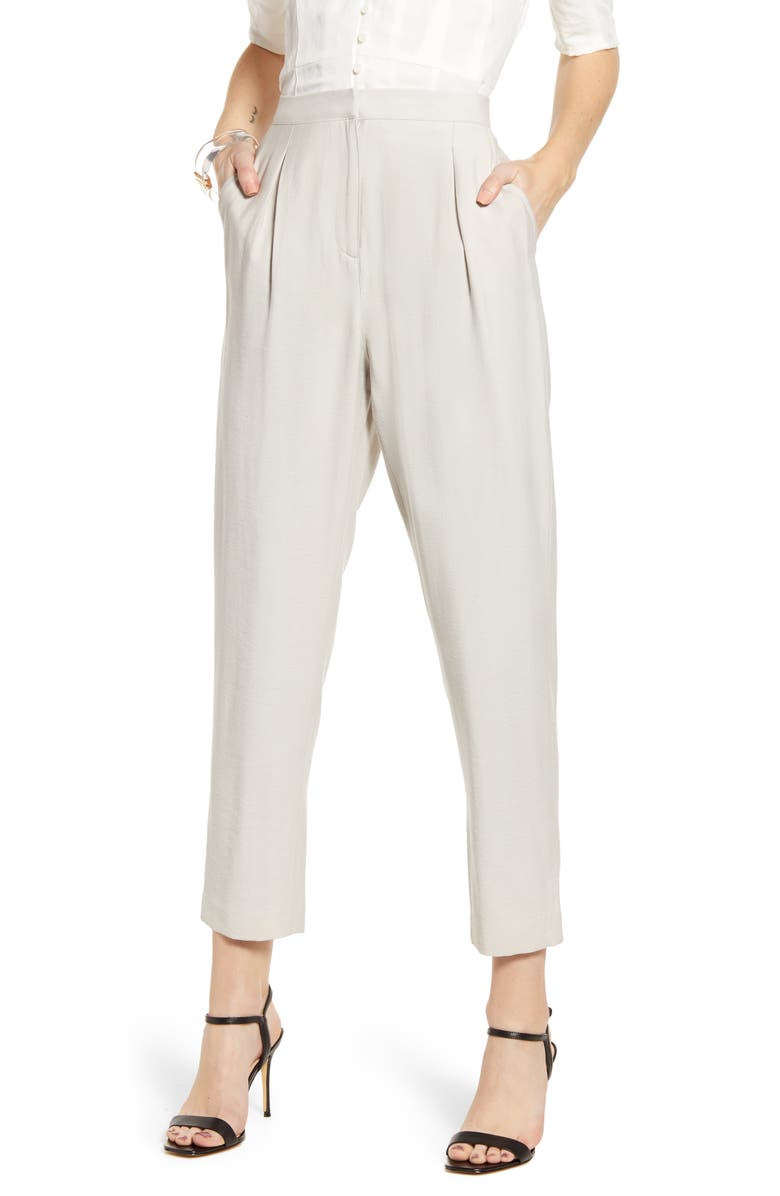 Something Navy Pleated Ankle Pants, Main, color,