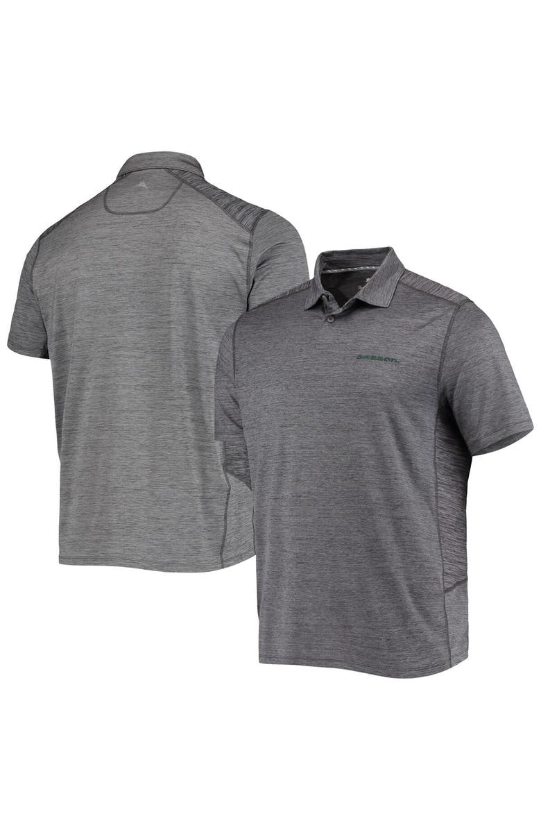 Tommy Bahama Men's Tommy Bahama Gray Oregon Ducks Delray IslandZone Polo, Main, color, 