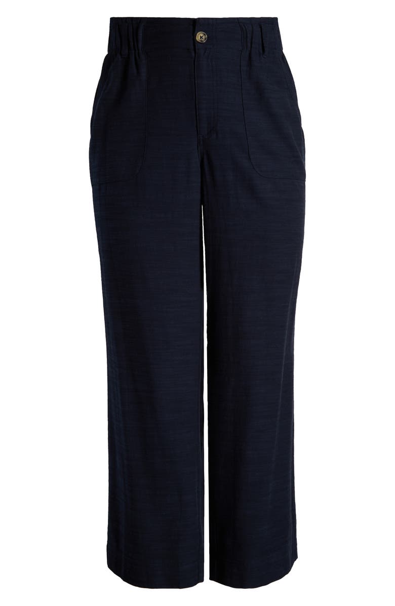 Wit & Wisdom Sky Rise Paperbag Waist Pants, Alternate, color, Navy - Dar