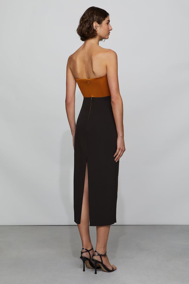 Marlo Dress, Alternate, color, Latte/Black