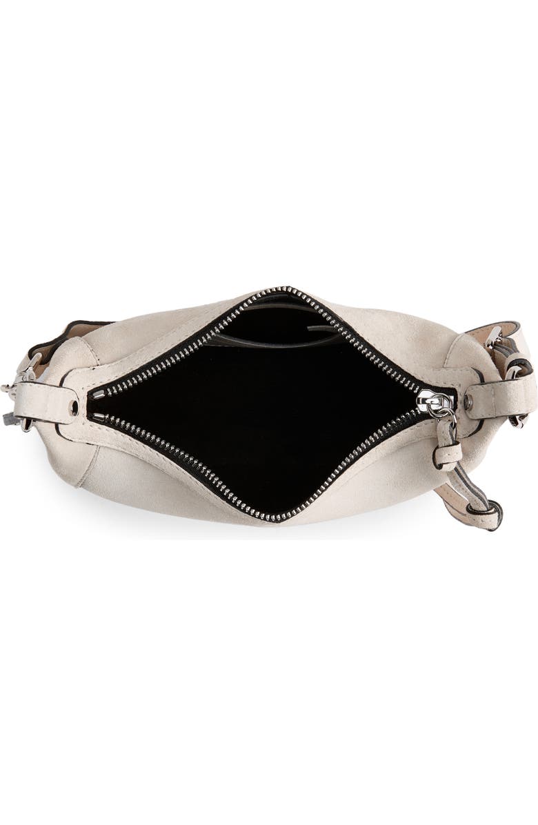 Isabel Marant Oskan Moon Suede Crossbody Bag, Alternate, color,