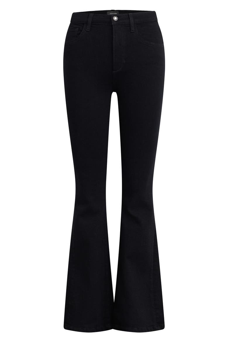The Valentina Super High Waist Flare Jeans, Alternate, color, ONYX
