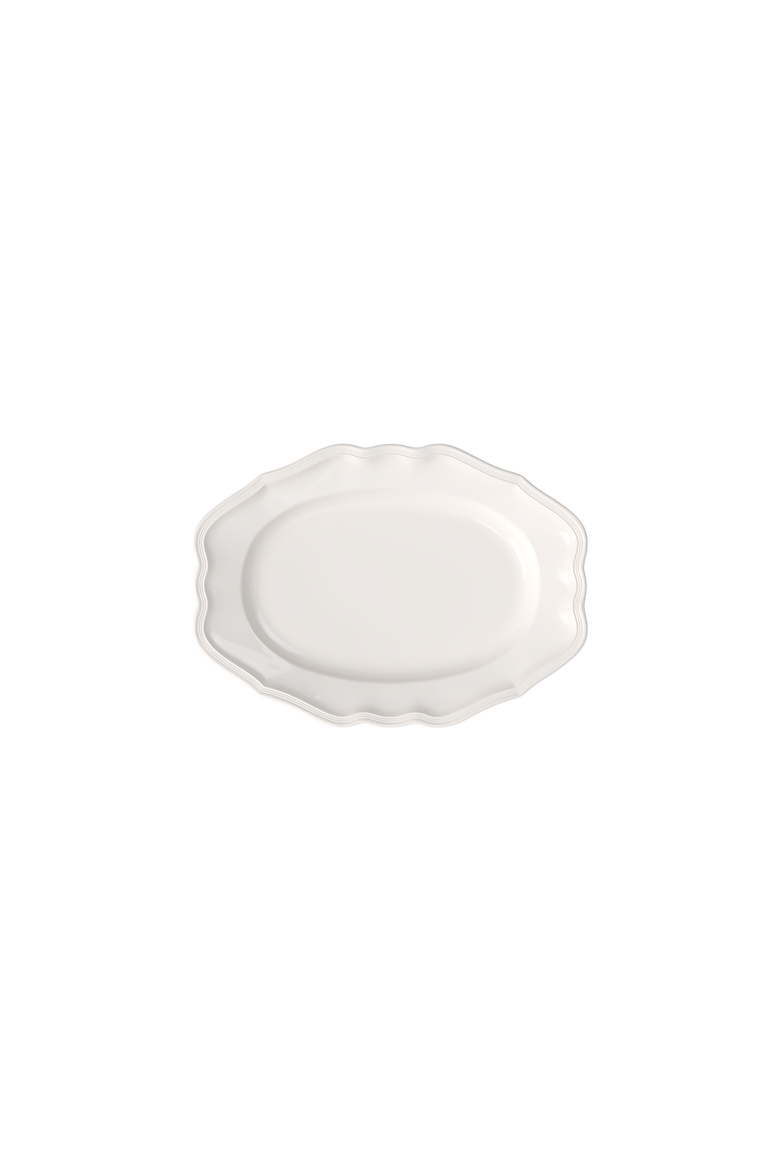 Manoir Oval Platter, Main, color, white