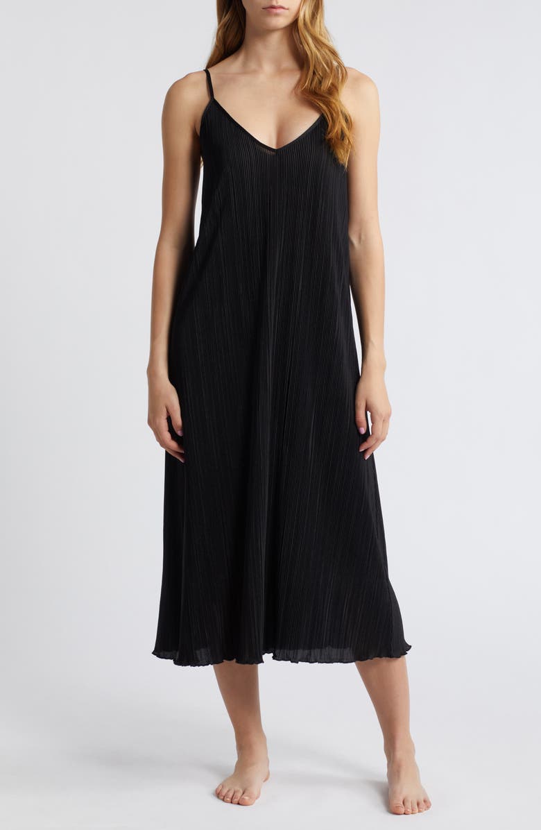 Open Edit Plissé Chemise, Main, color, 