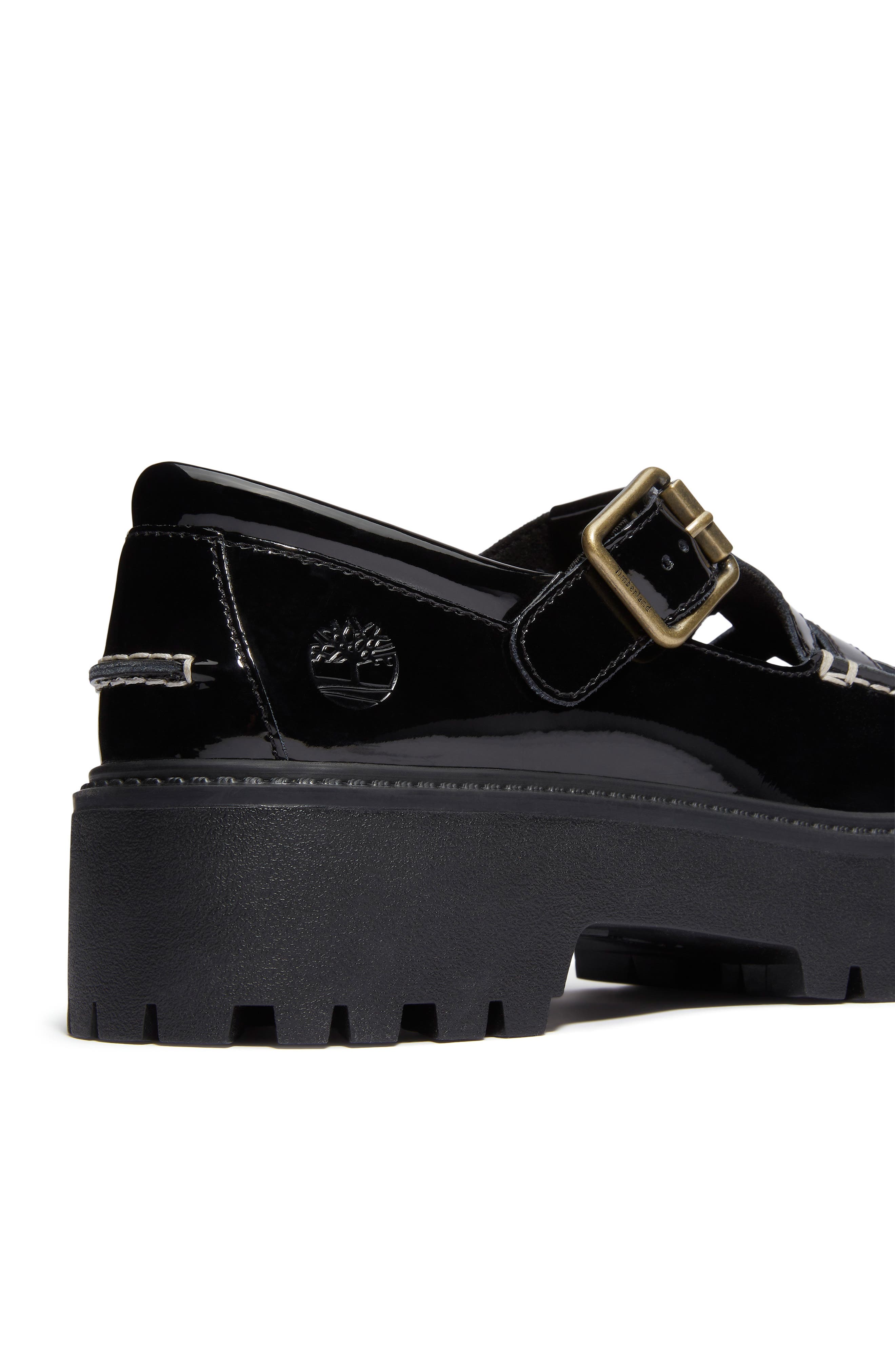 Timberland Stone Street Platform Buckle Loafer, Alternate, color, Black Patent Leather