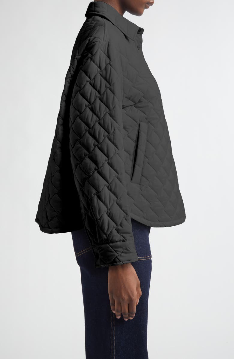 Herno Ecoage Quilted Shirt Jacket, Alternate, color, Black