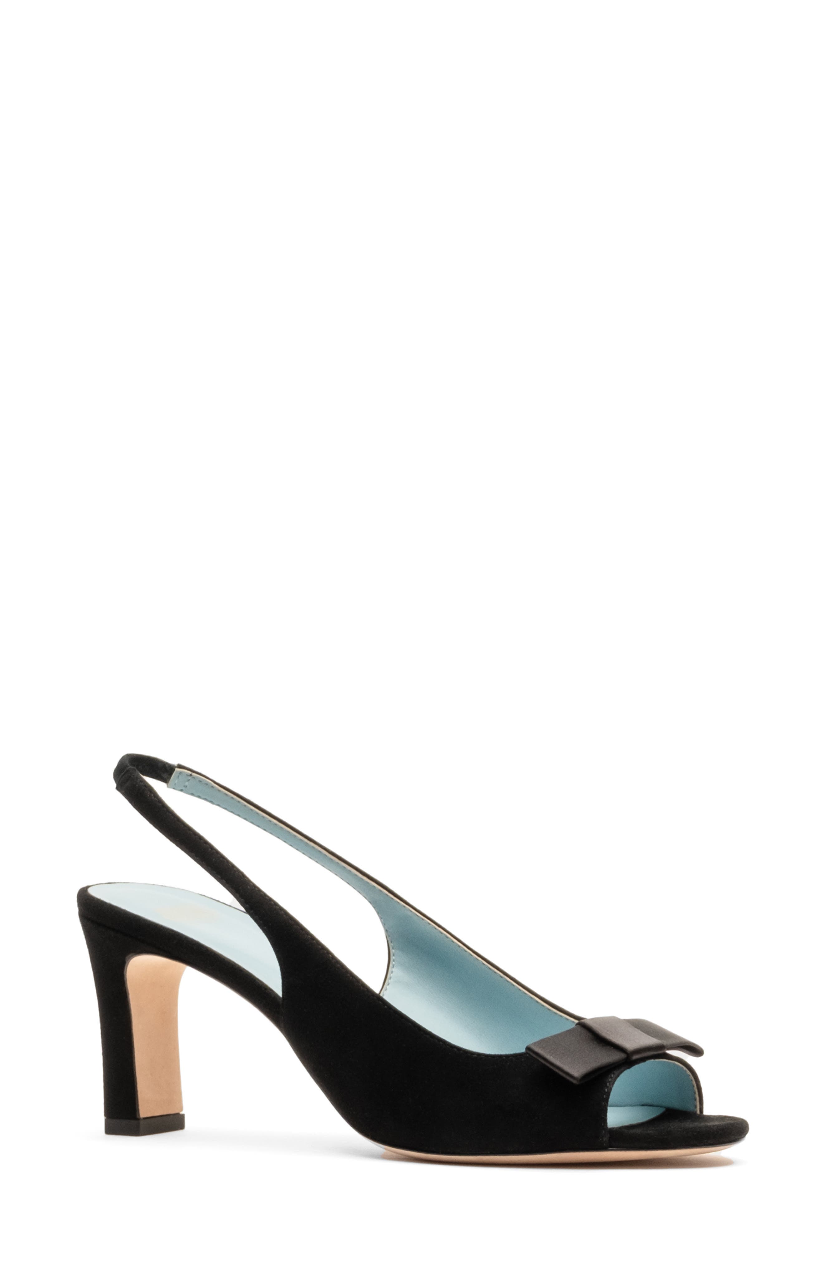 Frances Valentine Reese Slingback Sandal, Main, color, Black