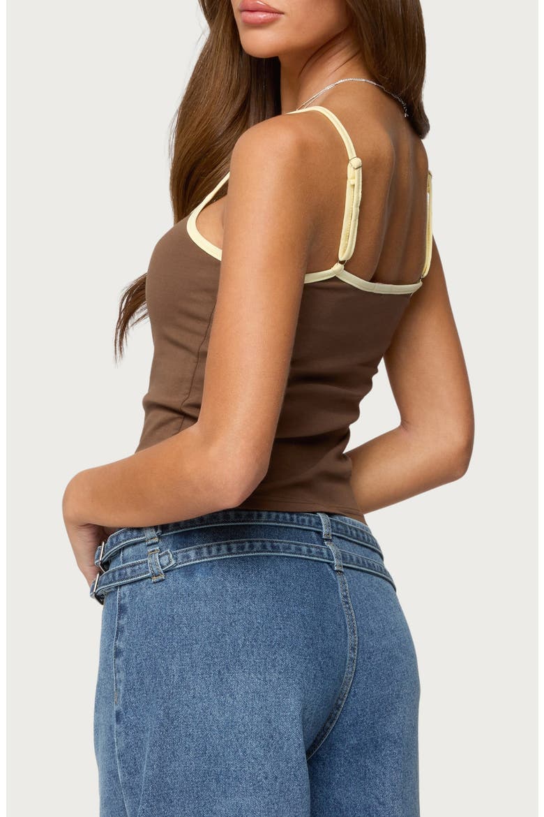 Deanna Crop Camisole, Alternate, color, BROWN