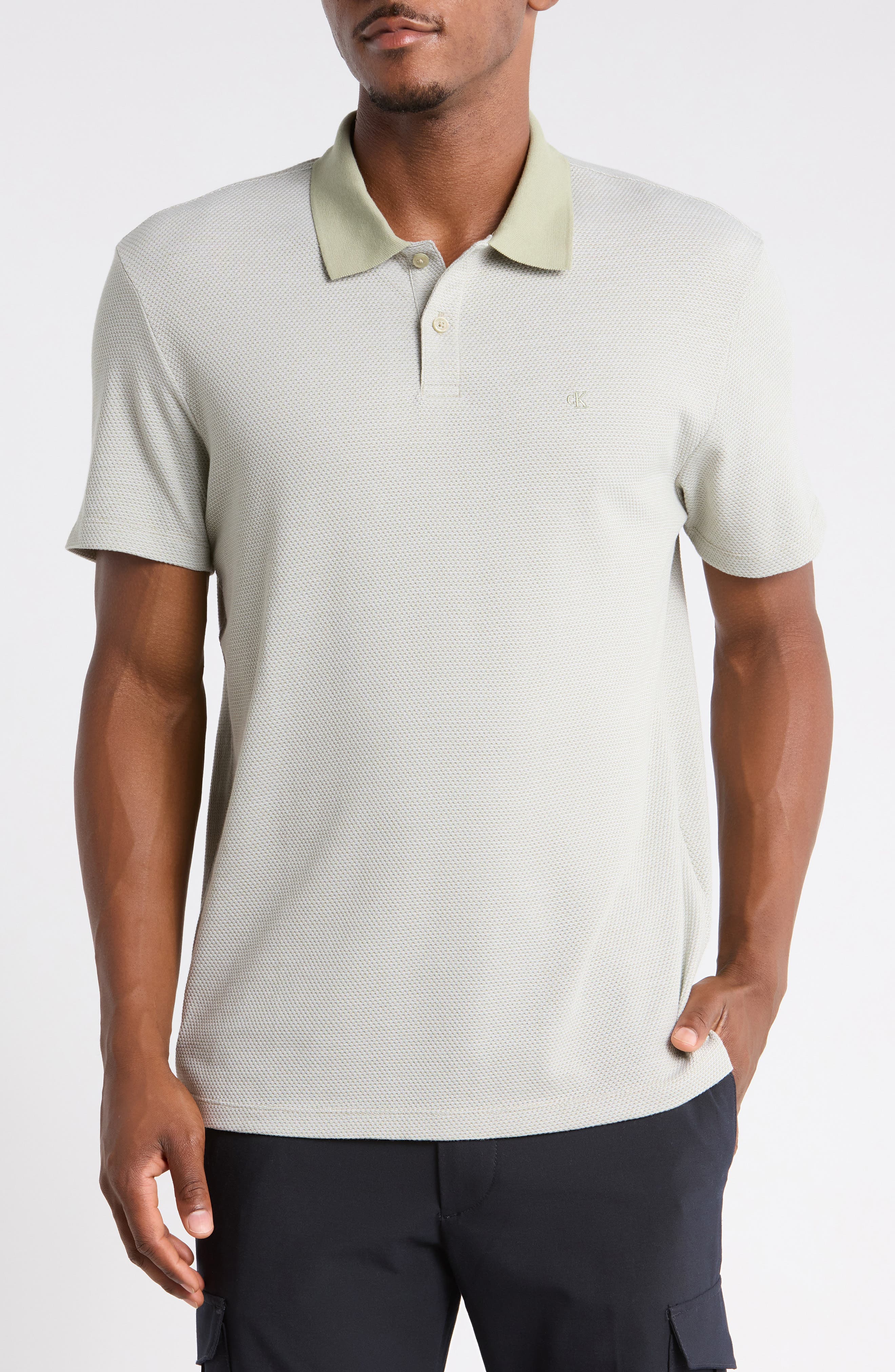 Cotton Blend Pique Polo