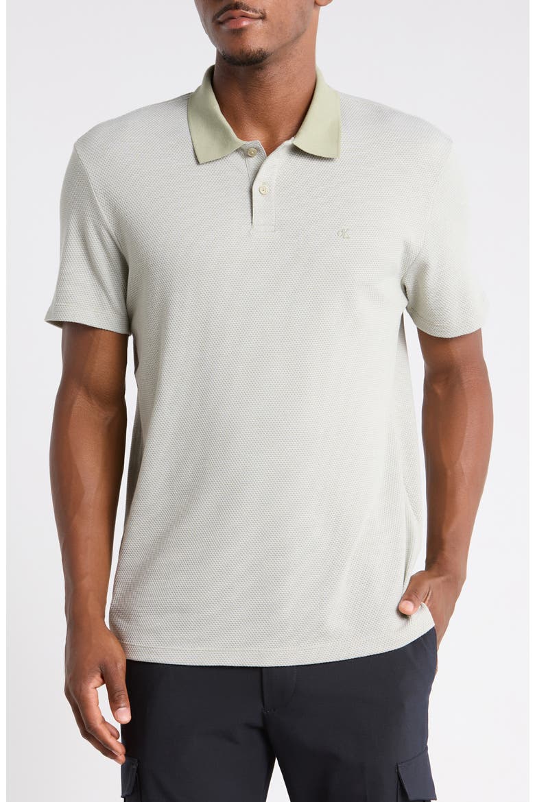 Cotton Blend Pique Polo, Main, color, TEA