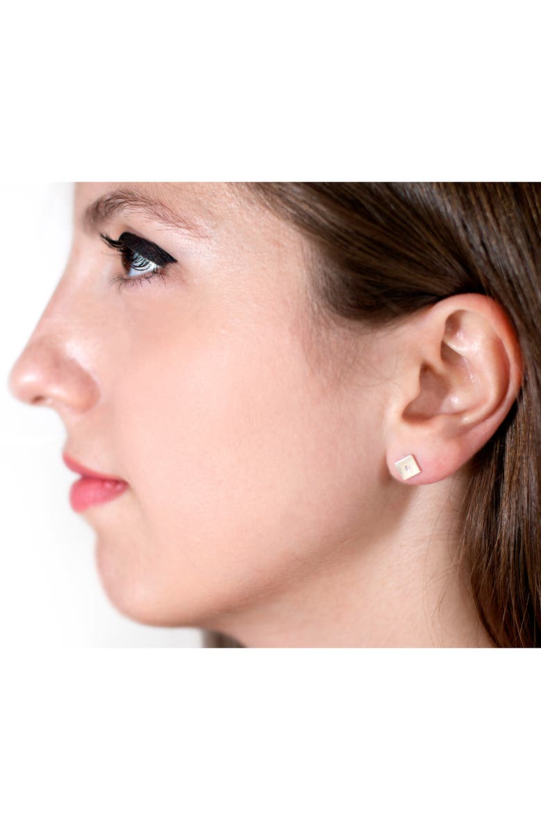 Mini Mini Jewels Forever Collection - Square Diamond Stud Earring, Alternate, color, 