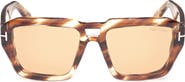 TOM FORD Icon 56mm Navigator Sunglasses