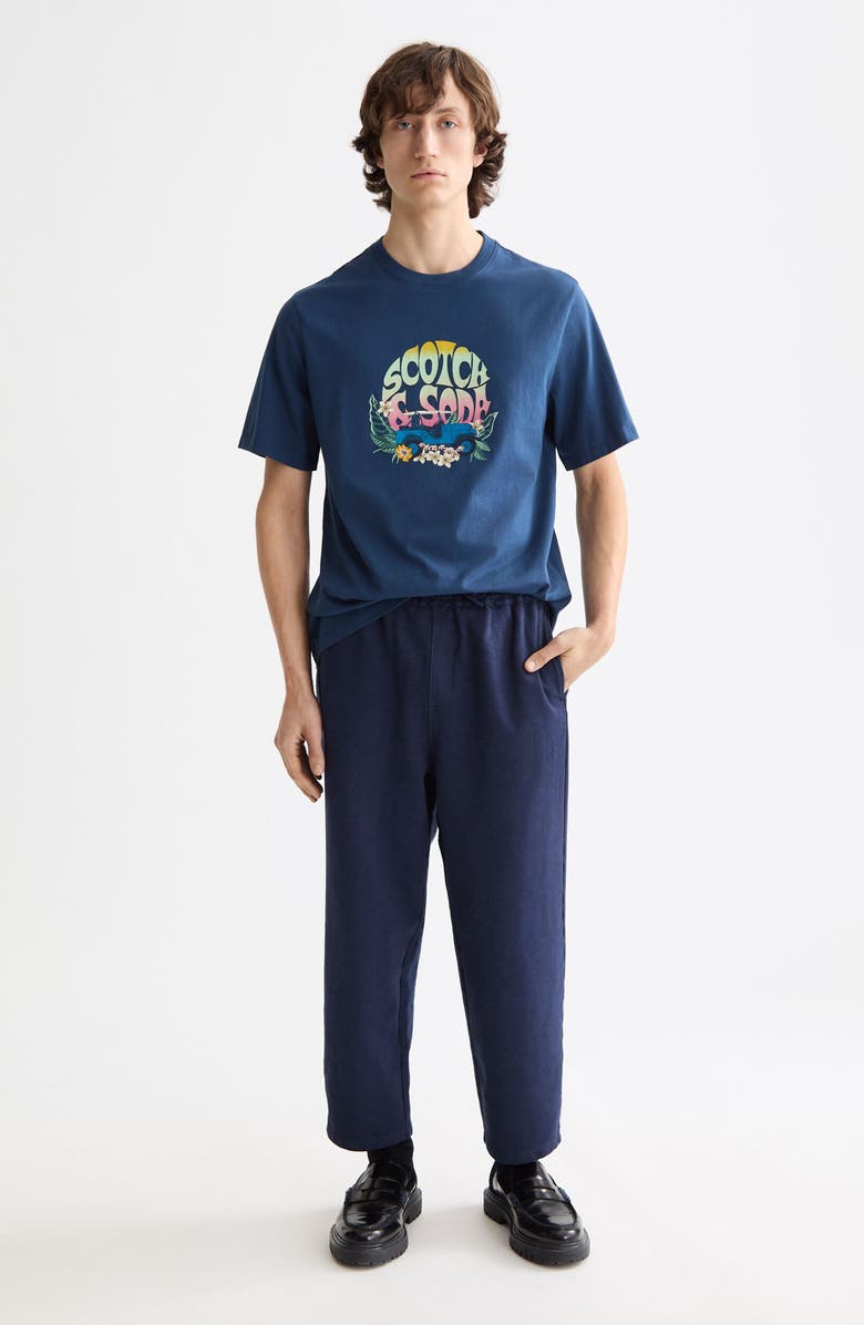 Scotch & Soda Regular Fit Artwork Graphic T-Shirt, Alternate, color, 8027 Insignia Blue