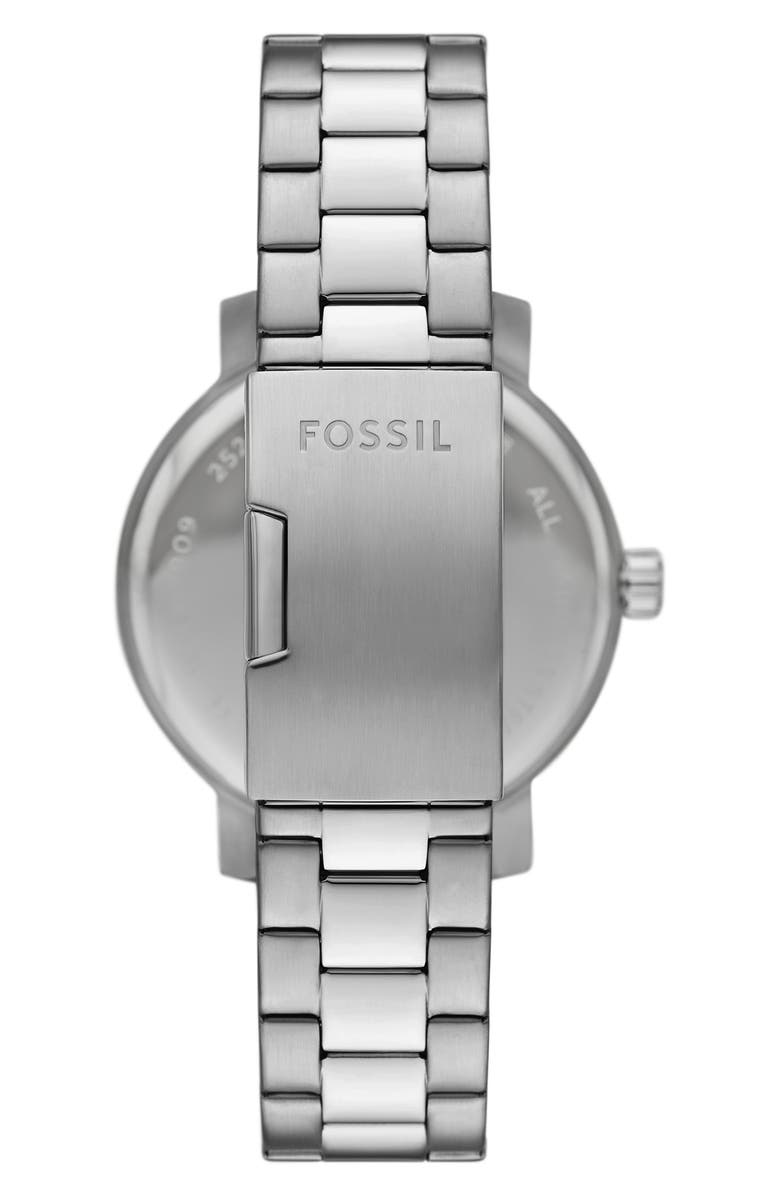 Fossil Rhett Moon Phrase Bracelet Watch, 43mm, Alternate, color, Silver