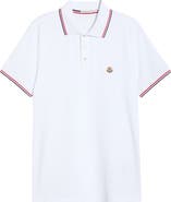 Moncler Tipped Cotton Piqué Polo