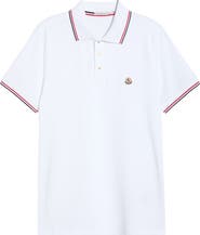 Moncler Tipped Cotton Piqué Polo