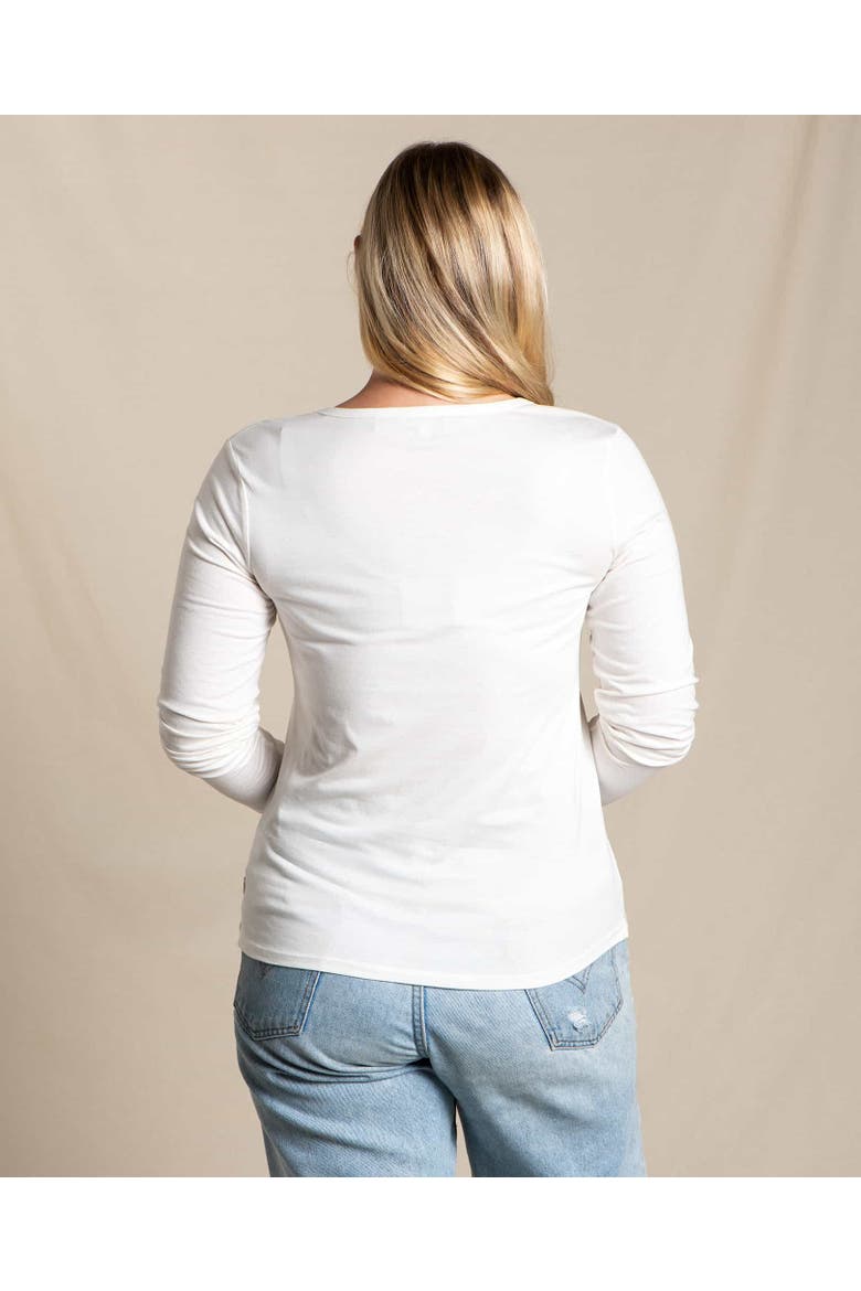 Rose Long Sleeve Tee, Alternate, color, Egret
