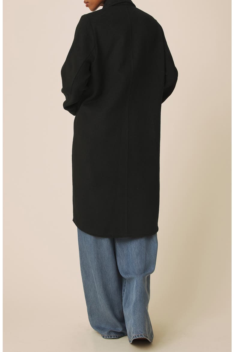 Willa Long Coat, Alternate, color, BLACK