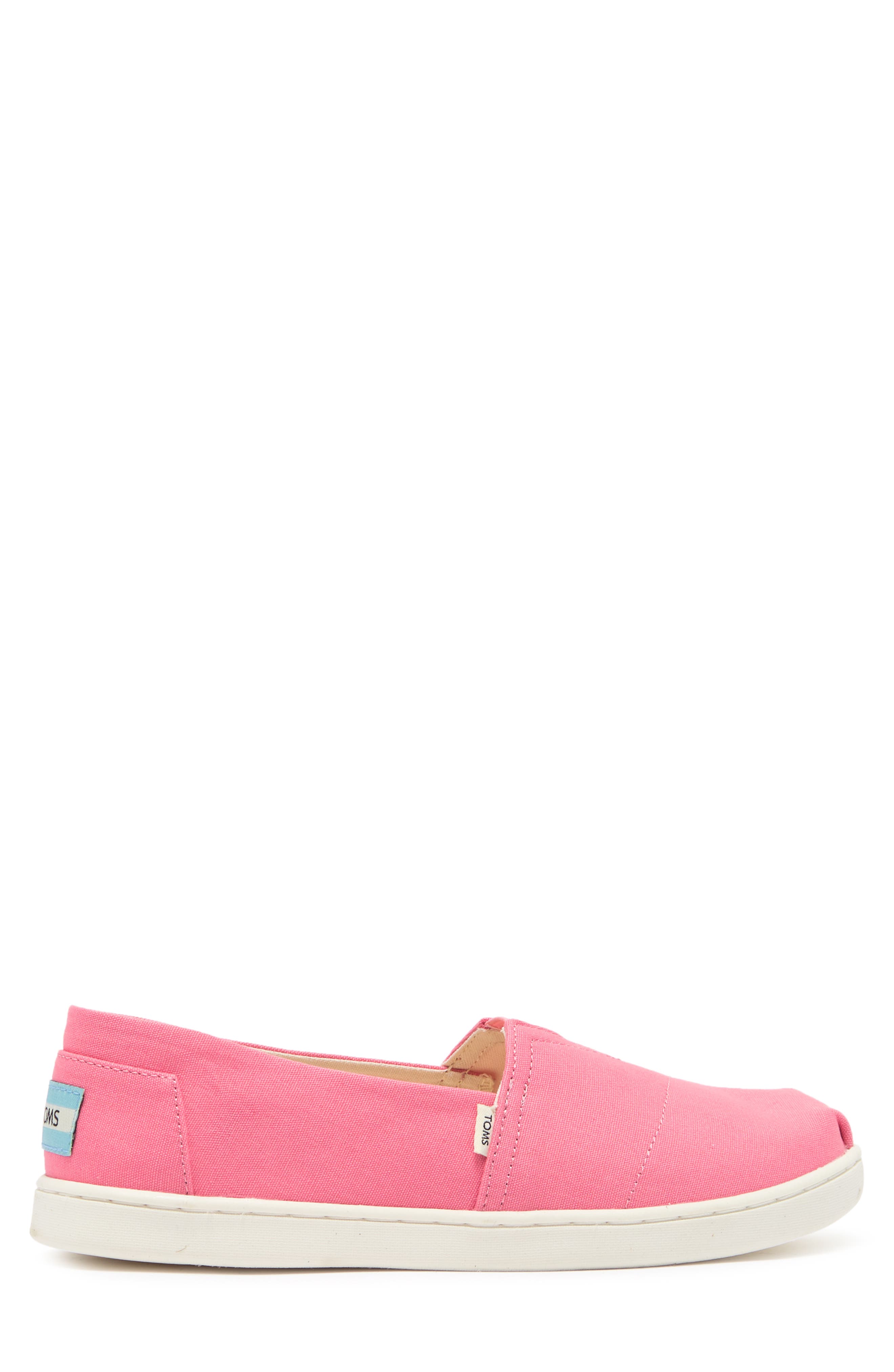 TOMS Belmont Slip-On Canvas Sneaker, Alternate, color, Bubblegum Pink Canvas