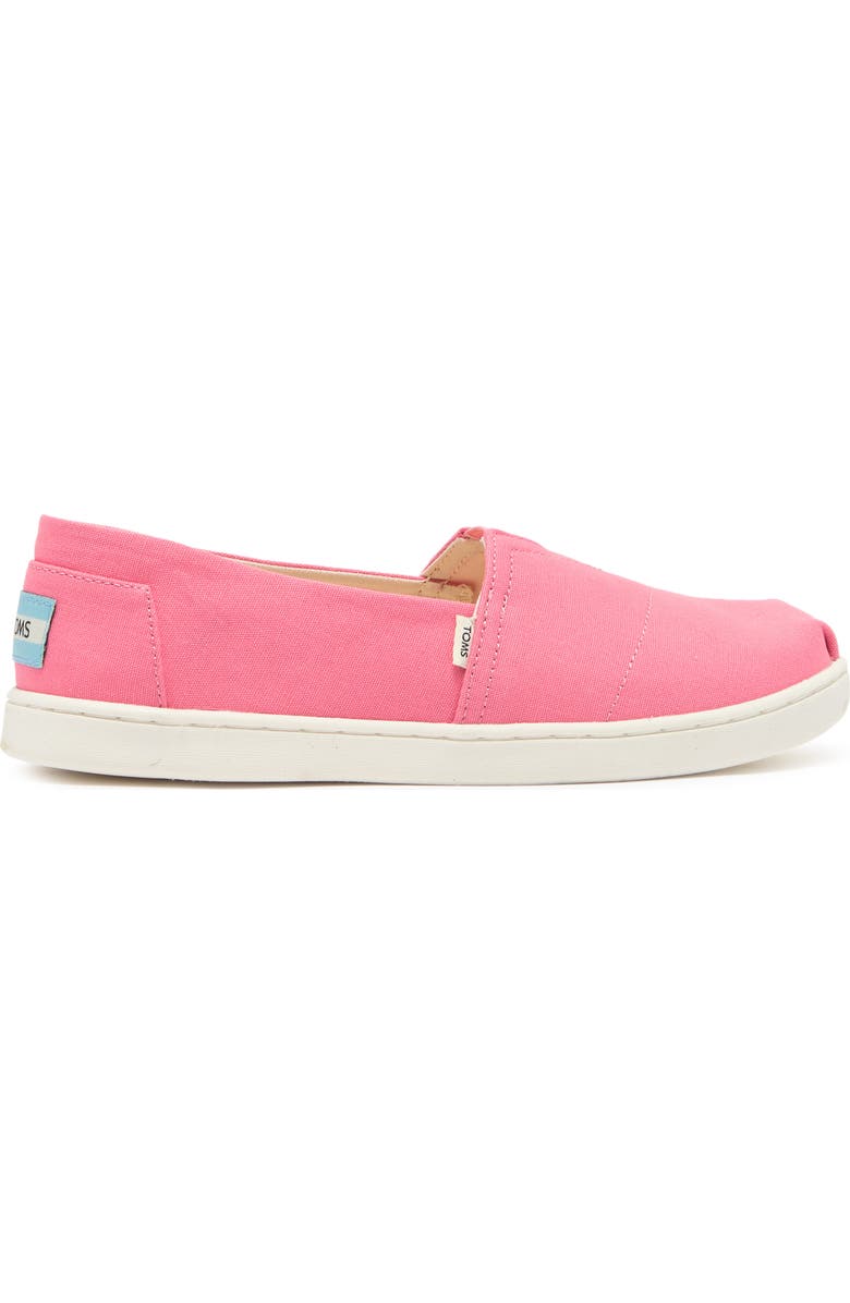 TOMS Belmont Slip-On Canvas Sneaker, Alternate, color, Bubblegum Pink Canvas