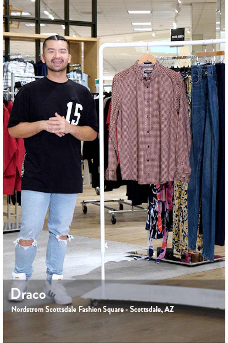 Linked Ovals Print Button-Up Shirt video