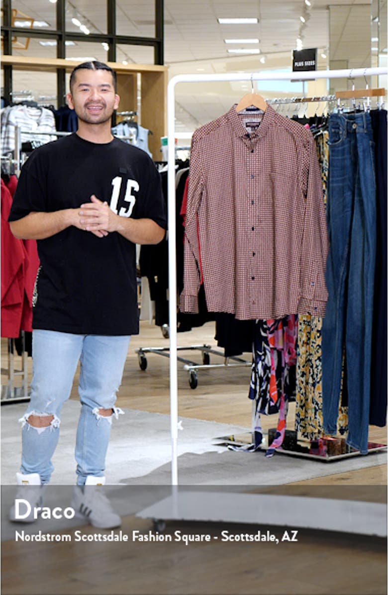 Linked Ovals Print Button-Up Shirt, sales video thumbnail