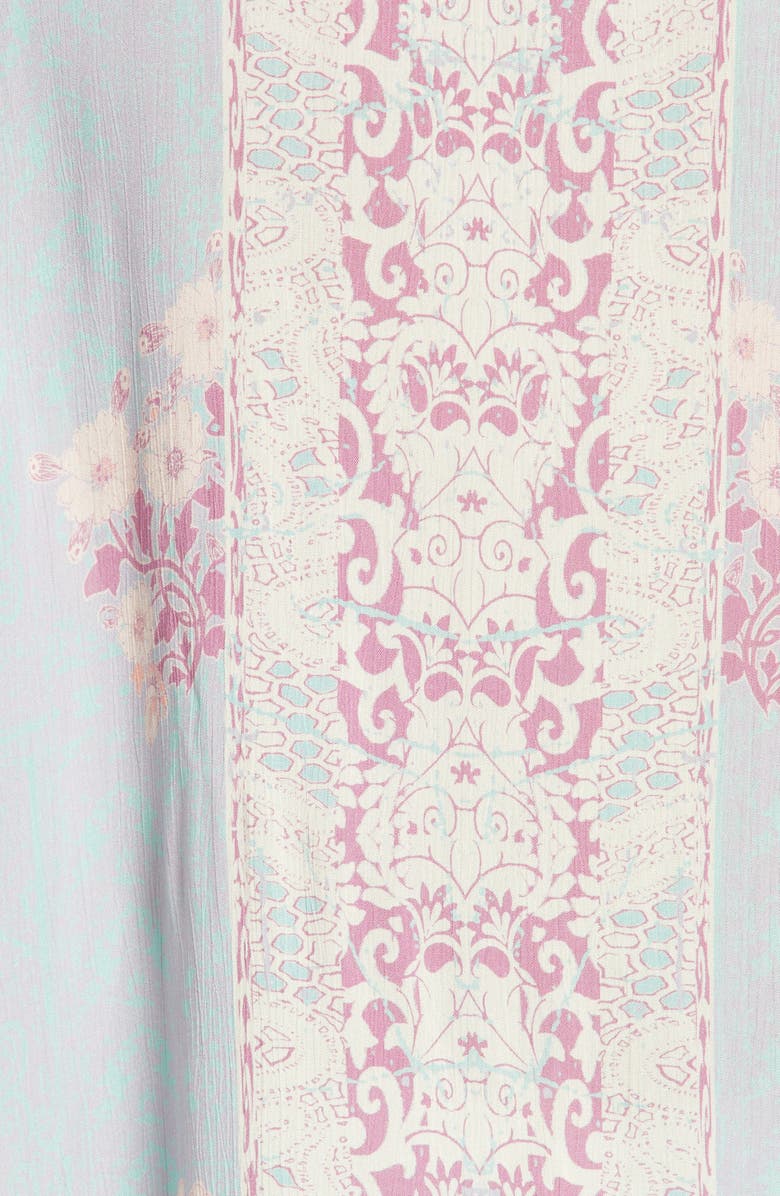 Topman Oversize Border Button-Up Shirt, Alternate, color, 