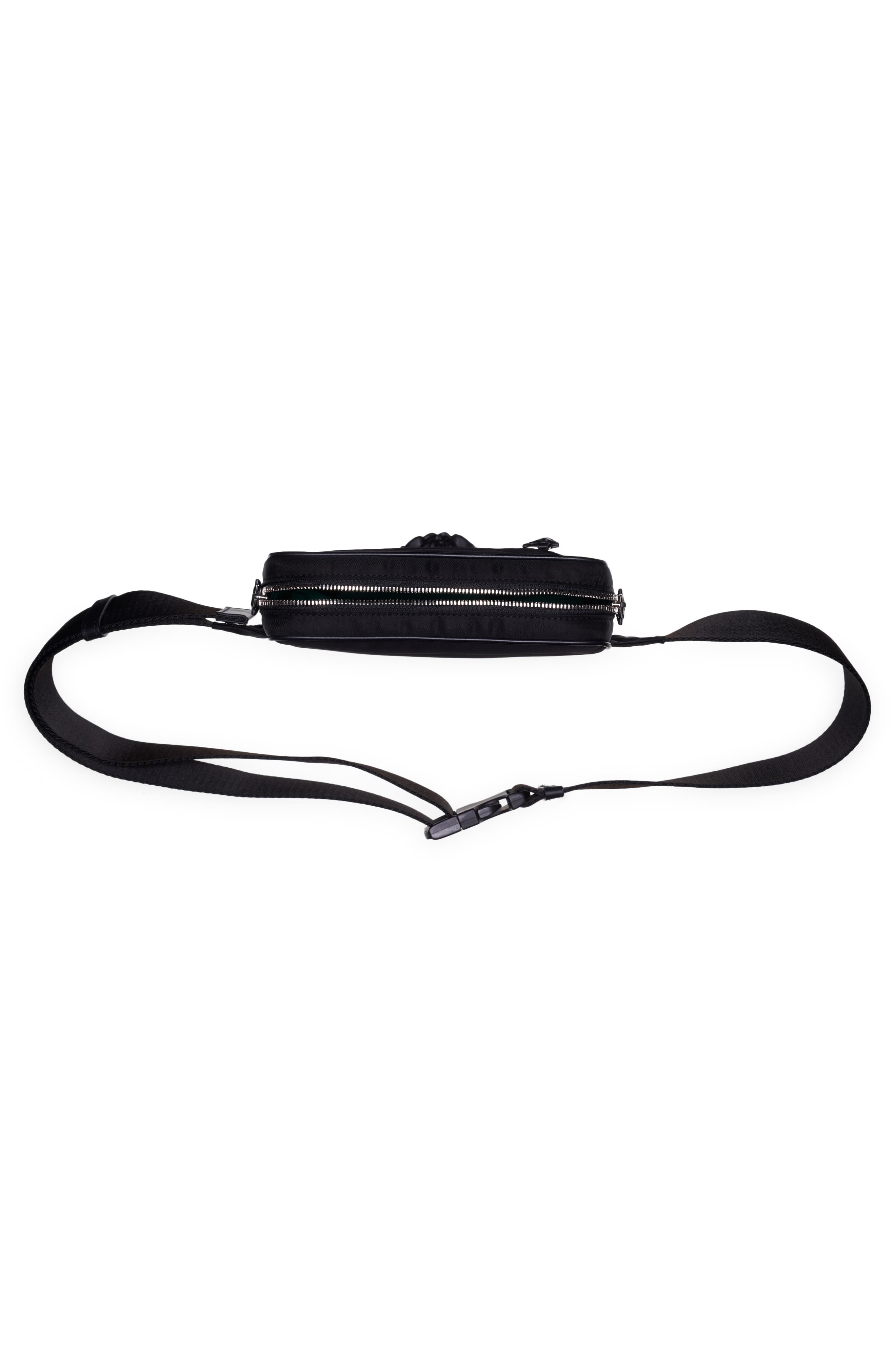 Versace Medusa Nylon Belt Bag, Alternate, color, 