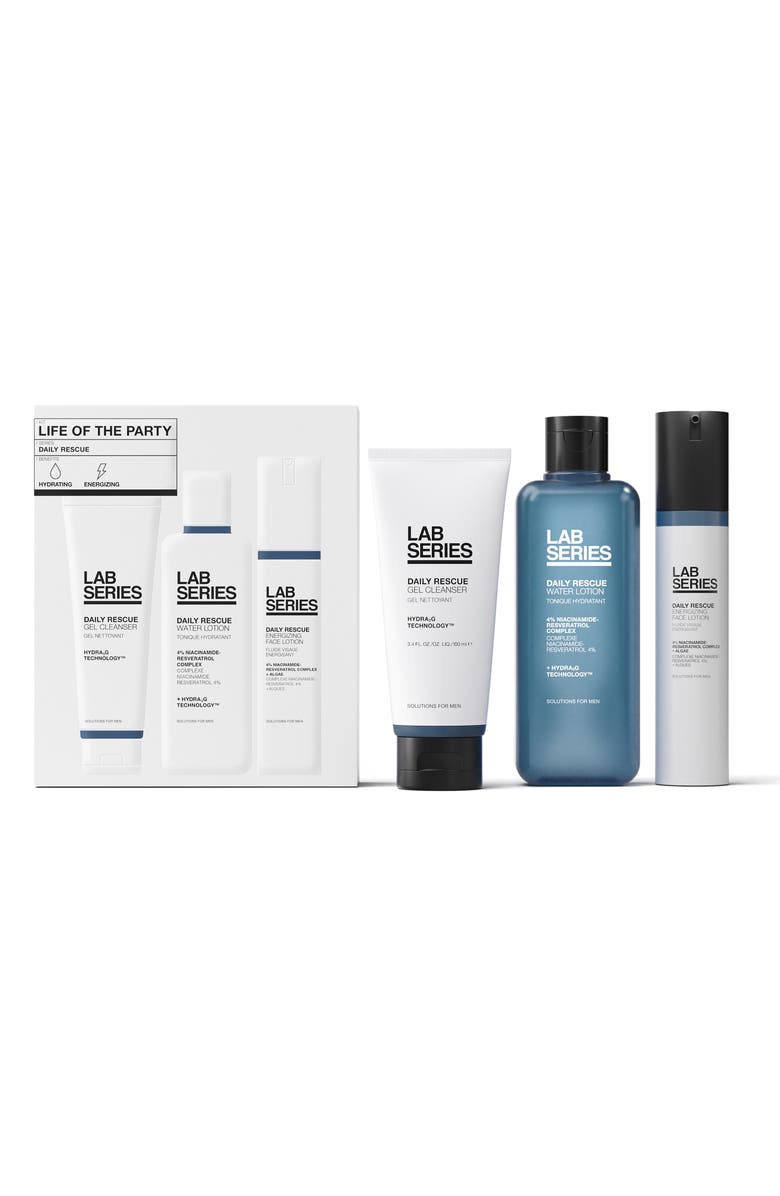 Lab Series Skincare for Men Daily Rescue Life of the Party 3-Piece Skincare Set, Main, color,