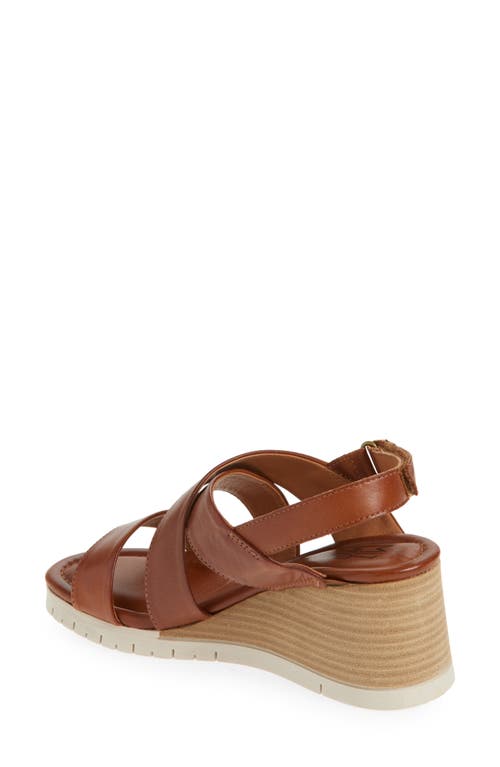 Miz Mooz Morgana Wedge Sandal In Brandy