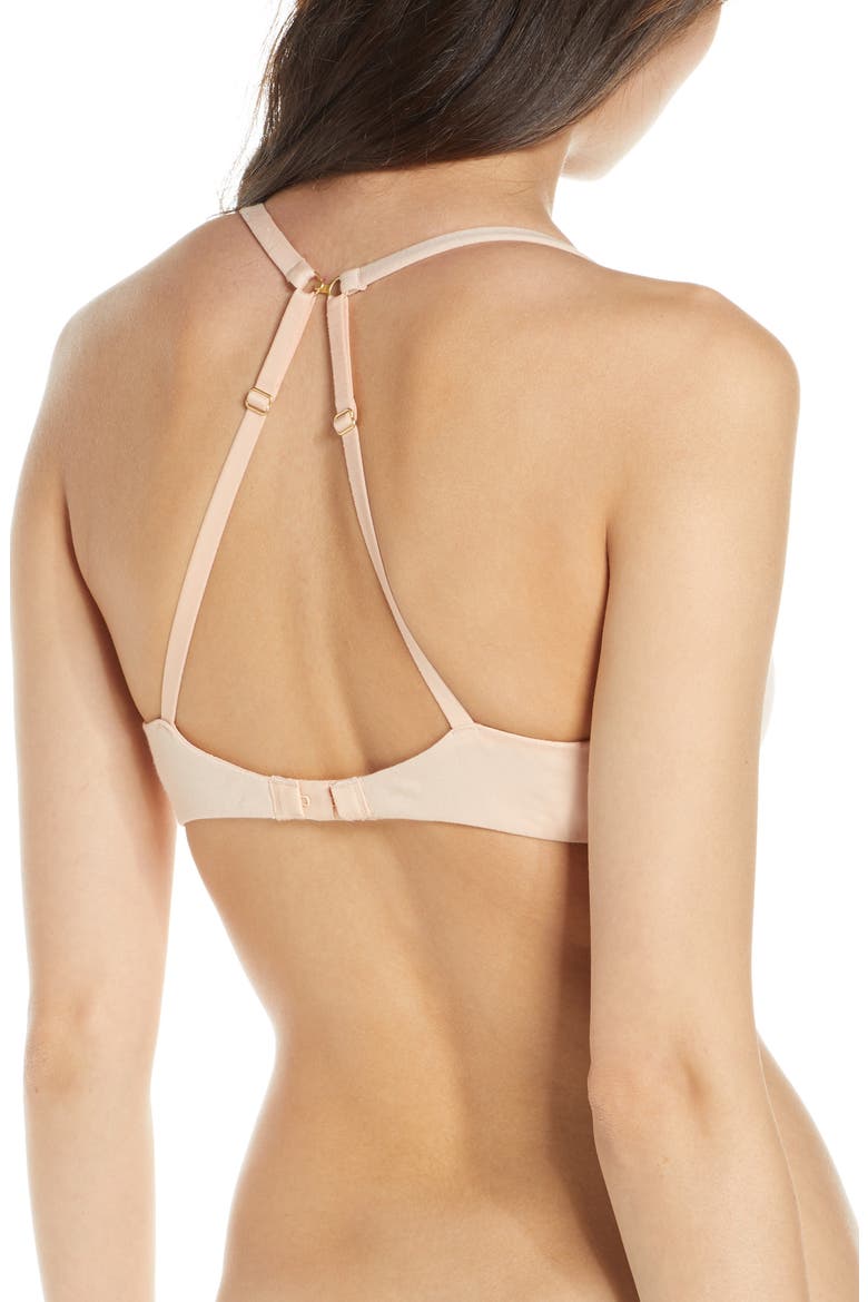 Shea Cotton & Modal T-Shirt Bra, Alternate, color, BASHFUL BLUSH
