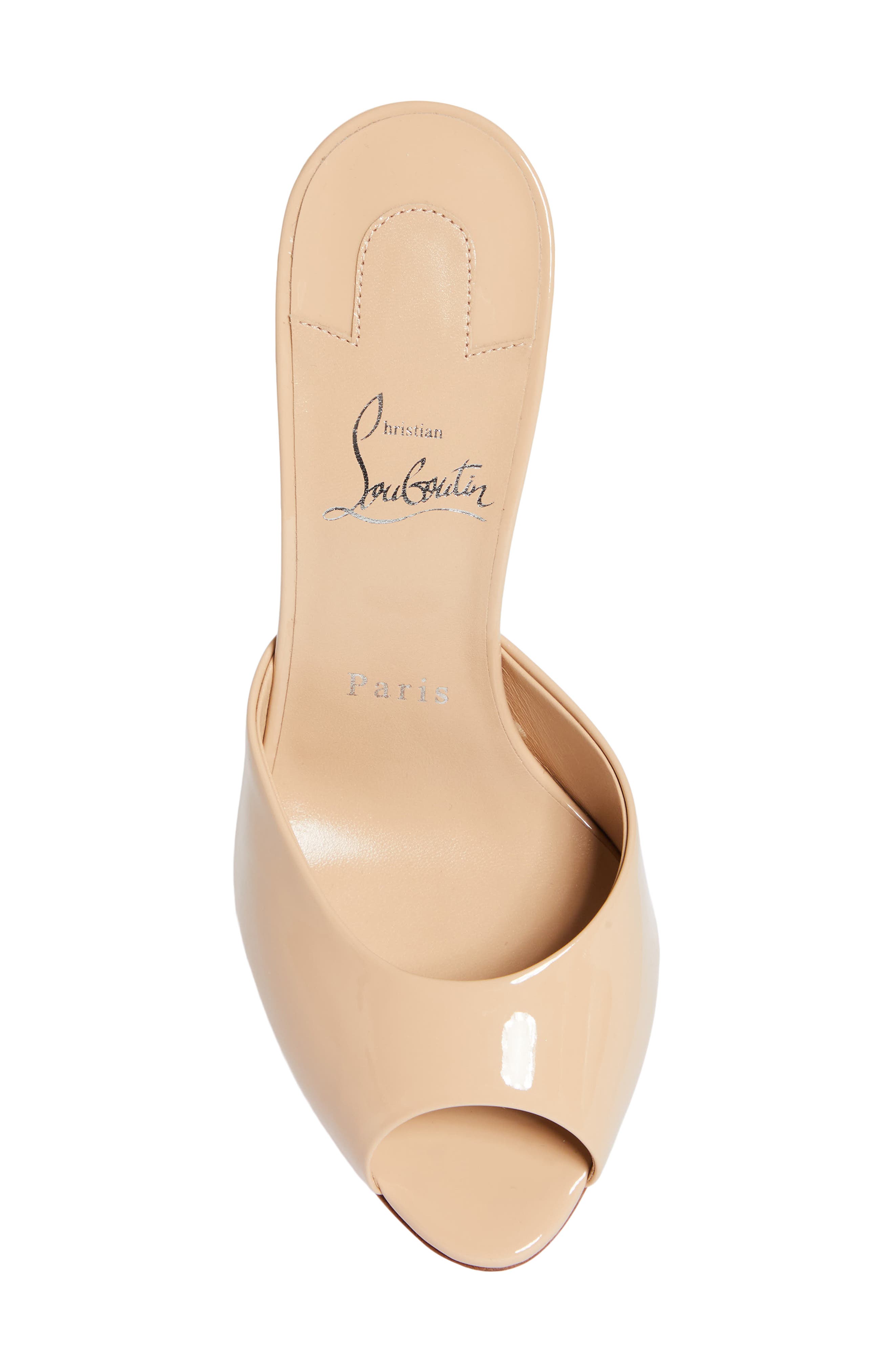 Me Dolly Peep Toe Slide Sandal, Alternate, color, LIGHT BEIGE