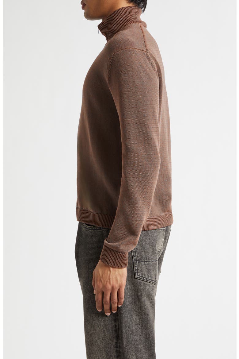 Float Funnel Cotton Blend Cardigan, Alternate, color, CANGIANTE COPPER TECH COTTON