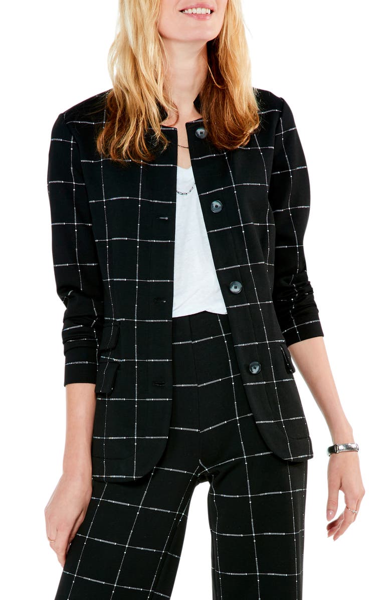 NIC+ZOE Etched Plaid Jacket, Main, color, 