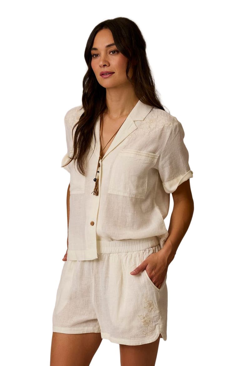 Luca Linen Shirt, Alternate, color, Cloud Chambray