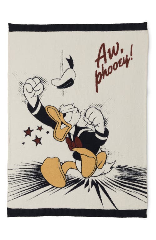 Shop Barefoot Dreams Cozychic™ Disney Donald Duck Blanket In Cream Multi